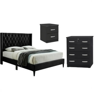 Black bedroom 2024 sets walmart