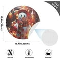 thumbnail image 4 of GZHJMY Christmas Snowman Placemats Set of 6 Non-Slip Heat Resistant Dining Table Place Mats Washable Kitchen PVC Weave Table Mats Table Mat, 4 of 7