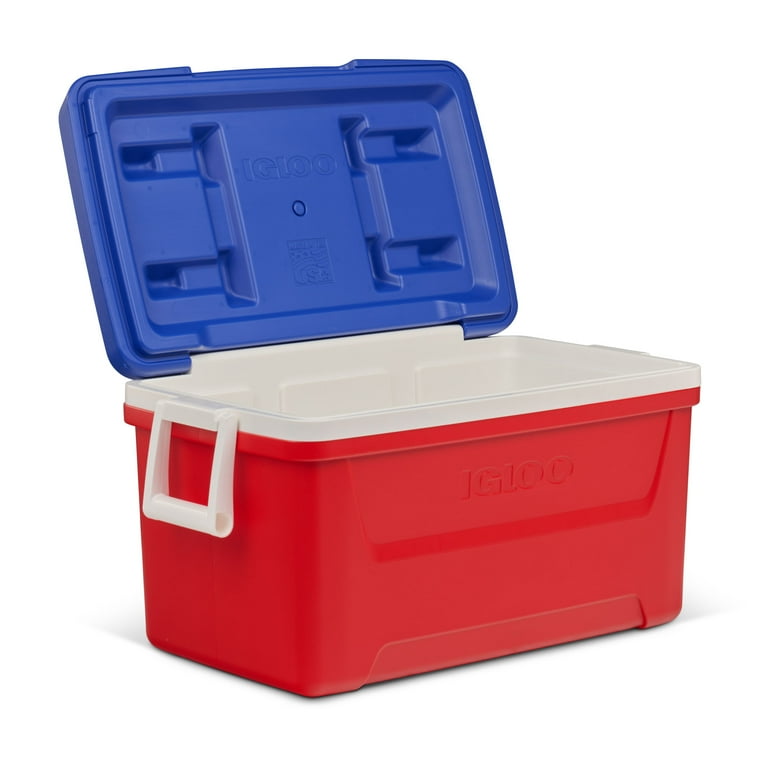 Camping Coolers 48 QT Hard-Sided Cooler With Ice Riser Technology ...