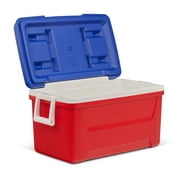 Igloo 48 QT Laguna Hard Sided Ice Chest Cooler, Red White & Blue