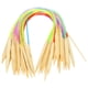 thumbnail image 1 of 18 piezas Agujas circulares de doble punta de color bambú Tubo flexible Conexión Juego de herramientas para tejer (40 cm), 1 of 9