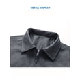 thumbnail image 5 of Men's long-sleeved, fashionable lapel silhouette jacket, spring and autumn retro leather jacket, men's casual and versatile jacket, comfortable and everyday men's jacket, 5 of 5