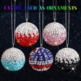 thumbnail image 7 of Bling Crystal Ball Car Rear View Mirror, Rhinestone Home Decor Hanging Ornament, Crystal Sun Catcher Glam Decoration Charm New Year's Present, 7 of 7