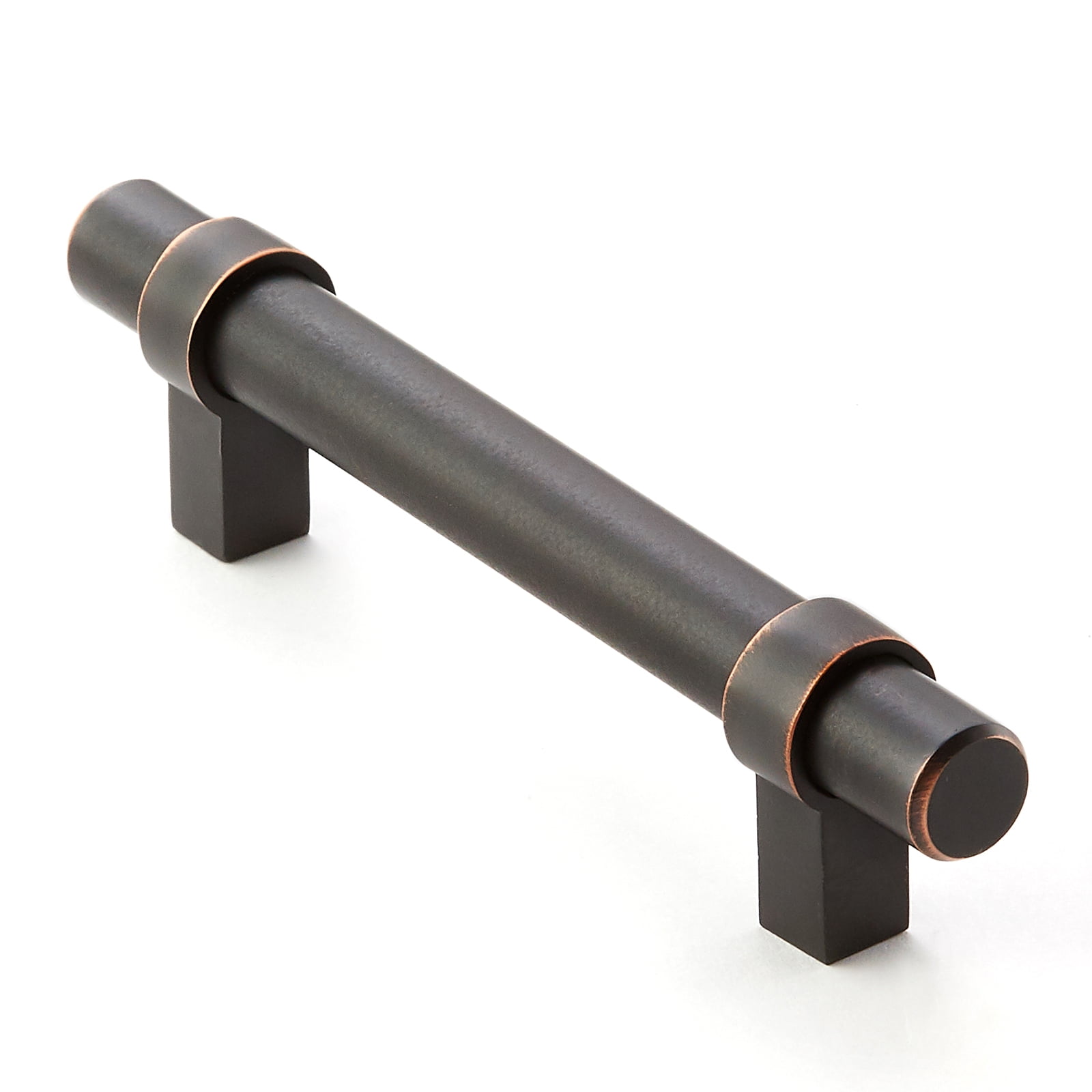 Cauldham Solid Kitchen Cabinet Bar Handle Pulls (3-3/4" Hole Centers