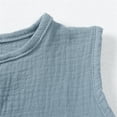 thumbnail image 6 of Besolor Toddler Boys Girls Summer Tank Tops V Neck Sleeveless T Shirts Casual Comfy Solid Color Kids Clothes, 6 of 9