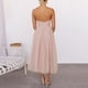 thumbnail image 5 of Vestido de noche sexy de malla con tirantes para mujer - Vestido de fiesta formal con cintura alta - Estilo europeo americano, 5 of 8