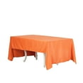 thumbnail image 6 of Efavormart Rectangle Tablecloth, 60"x126" Stain & Wrinkle Resistant Washable Table Cloth, Oblong Decorative Polyester Fabric Table Cover for Dining, Party, Wedding & Baby Shower- Orange, 6 of 8