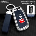 thumbnail image 3 of Zinc Alloy Leather Car Key Cover For Audi A6 D style 3 buttons Fashion Car Remote Key Cover Case, 3 of 5