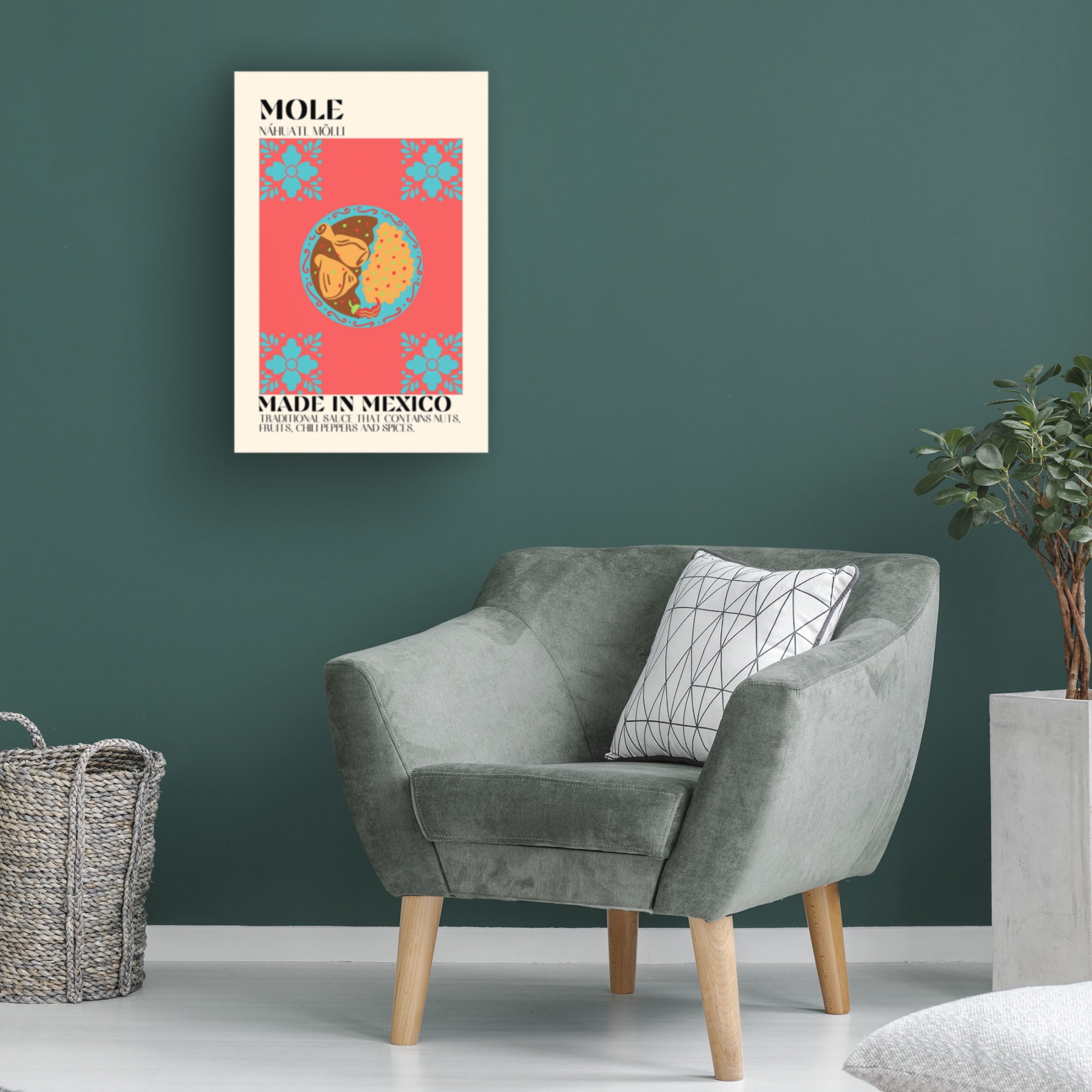 Canvas Wall Art - Gaec Studio 'Mole' Wall Art for Living Room, Bedroom, or Office Décor by Trademark Fine Art - 12 x 19 Inches