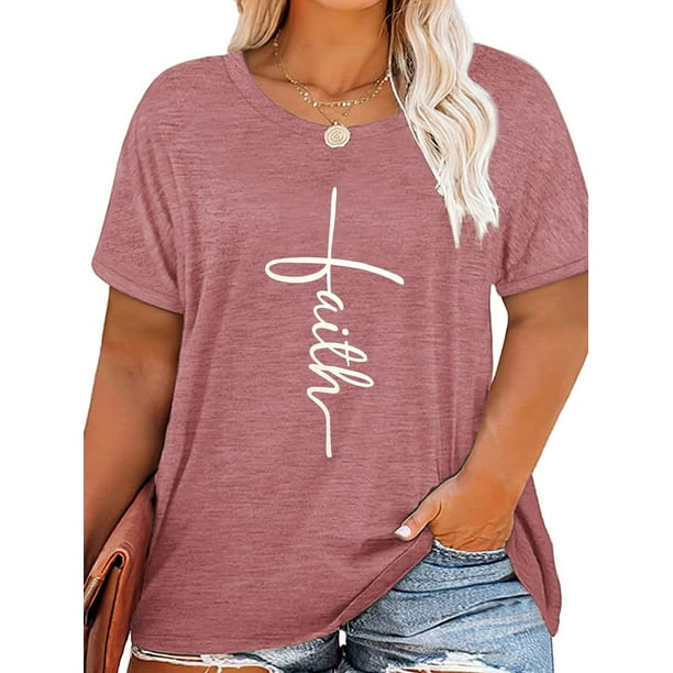 plus size faith shirts