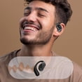 thumbnail image 3 of True Wireless Open Ear Bluetooth Earbuds, Waterproof Touch Screen Display Bluetooth 5.4mm Driver Ergonomic Non Insert Design, Intelligent Touch Screen Open Bluetooth Earphones for Running Fitness, 3 of 7