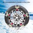 thumbnail image 4 of 2 cadenas de nieve antideslizantes para neumáticos, cadenas de nieve antideslizantes para coches, SUV y camiones, 4 of 11