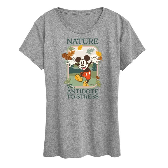 Disney Standard - Nature The Antidote To Stress - Women's Short Sleeve Graphic T-Shirt