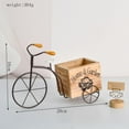 thumbnail image 1 of CUTELOVE Wooden Flowerpot Old Retro Series Iron Art Bicycle Table Porch Cabinet Decoration Silk Flower Green Plant Succulent Pot, 1 of 6