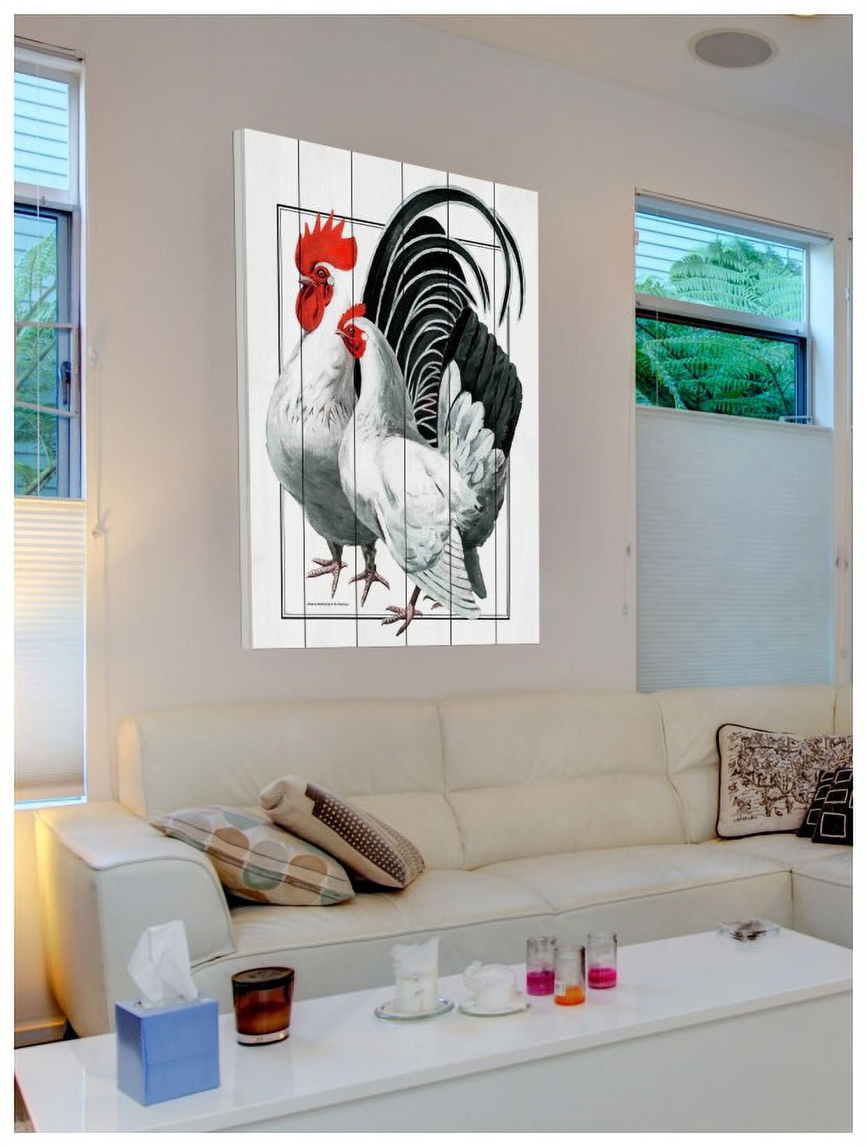 Marmont Hill "Journal Poultry" Painting Print on White Wood