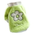 thumbnail image 2 of Flmtop Pull pour Animaux de Compagnie Col Rond Style Décontracté Mode Chat Chien Tricot Chaud pour l'Automne Vert, 2 of 9