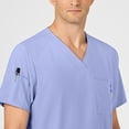 thumbnail image 5 of Wink W123 Men's V-Neck Scrub Top, Ceil Blue, XS Womens, 5 of 6