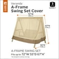 Classic Accessories Veranda WaterResistant 72 Inch AFrame Swing Set