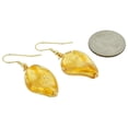 thumbnail image 2 of GlassOfVenice Murano Glass Royal Gold Spiral Earrings, 2 of 4