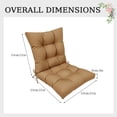 thumbnail image 2 of Eurhowing Waterproof Patio Rocking Chair Cushions 1-Piece, 3" Thick Outdoor Chair Cushion with Ties, Non-Slip Seat Pad for Garden Lawn Furniture, 1Pack, Light Brown, 2 of 11