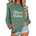 thumbnail image 2 of Ailaofu Christmas Sweatshirts for Women Crewneck Long Sleeve Shirt Xmas Holiday Party Pullover Sweater Tops Fall Outfits, 2 of 6