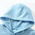 thumbnail image 5 of Hoodies for Men Pullover,Men Solid Color Hooded Pullover Long Sleeve Sweatshirt Casual Comfort for Daily Wear,Pullover,02 Sky Blue,3XL, 5 of 7