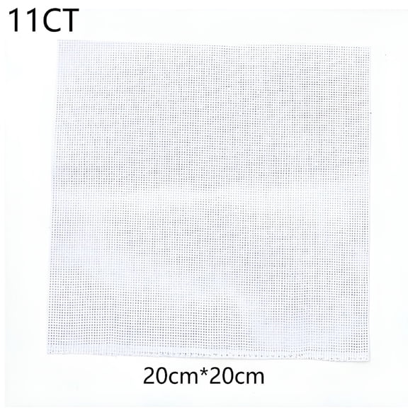 AUQ 20X20Cm 14Ct 11Ct Cloth Cross Stitch Fabric Canvas Diy Handcraft Supplies