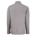 thumbnail image 3 of Men's-Cutter & Buck  Heather Gray Seattle Sounders FC Peshastin Eco Fleece Recycled Raglan Half-Zip Top, 3 of 3
