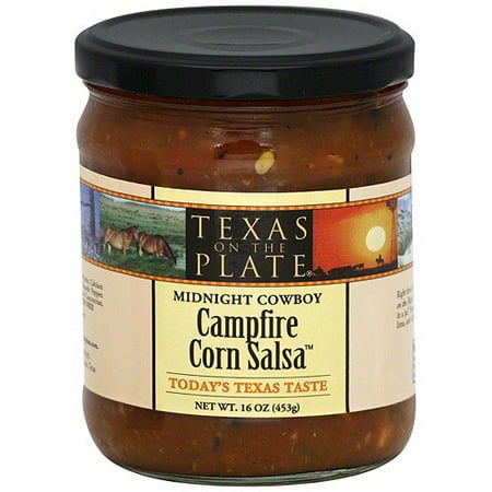 Texas On The Plate Midnight Cowboy Campfire Corn Salsa, 16 oz (Pack of 6)
