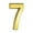 H, variant on RKZDSR 3" Glass Plastic Golden Easy Installation Door House Number