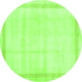 thumbnail image 1 of Ahgly Company Indoor Round Solid Green Modern Area Rugs, 6' Round, 1 of 1