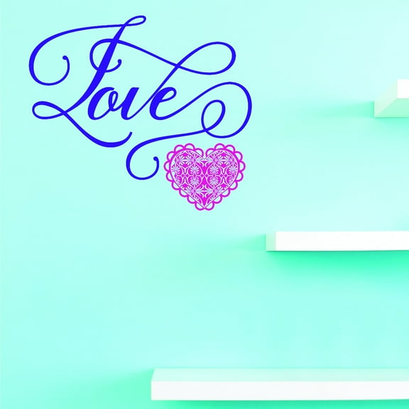 Custom Wall Decal Vinyl : Love Home Decor Picture Art 16 X 16
