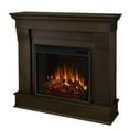 thumbnail image 1 of Bowery Hill Traditional Solid Wood Electric Fireplace in Dark Walnut, 1 of 25