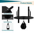 thumbnail image 5 of TEQIN Speed Bag Platform Kit, 24" Heavy Duty Wall Mount Boxing Training Equipment with Speed Punching Ball (10"x7") Adjustable Height Professional Fitness Ball Boxing Reaction Training Kit, 5 of 6