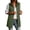 Green, variant on FAIWAD Women's Long Puffer Vest Quilted Sleeveless Zip Up Jacket Lightweight Stand Collar Casual Fall Winter Layering Outerwear