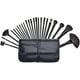thumbnail image 1 of Set of 24 Professional Makeup Brushes Synthetic Wood Handle Makeup Brush Kit with Leather Case, 1 of 5