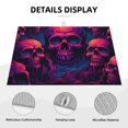 thumbnail image 3 of Fotbe Purple-Red Skull Alfombrilla de Secado para Cocina con Estampado, 18x24 Pulgadas, 3 of 7