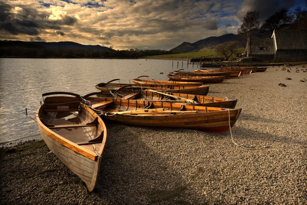 Canoes On The Shore