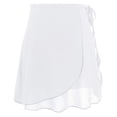 thumbnail image 1 of Fgnfyis Jupes pour Femmes Tutu Adulte Style à Lacets Chiffon Courte Robe d'Entraînement Jupe de Performance Assortie Jupes Mini pour Femmes Blanc Taille Unique, 1 of 2