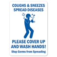 thumbnail image 1 of SignMission OS-NS-D-1014-25567 Osha Notice Sign - Coughs & Sneezes, 1 of 1