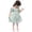 Green, variant on Nmnitkp Girl Dresses Summer Cute Print Sleeveless Round Necktie Pocket Children's Dress White,9 Years