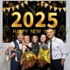 thumbnail image 1 of Fondo de cuenta regresiva de Año Nuevo en negro y dorado para fiestas, saludos por el Año Nuevo, decoración de Nochebuena, suministros para fotomatón, 1 of 5