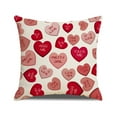 thumbnail image 6 of PRIYAL Hug Heart Valentines Day Pillow Covers 18X18 inch Set of 4 for Valentines Decor For Valentines Day Throw Pillows Decorative Cushion Cases Valentine Decorations, 6 of 8