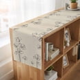 thumbnail image 6 of Table Runners 36 Inches Long Dress Scarves, Retro Beige Flowers Farmhouse Kitchen/Dining Table Runner, Short Coffee Tablerunners, Rustic Abstract Floral Simple Art 13x36 Inch, 6 of 9