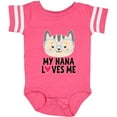 thumbnail image 3 of Inktastic Nana Loves Me Grandchild Girls Baby Bodysuit, 3 of 5