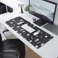 thumbnail image 2 of Long Mouse Pads for Desk,Halloween White Skulls and Bones Desk Mats on Top Of Desks, Desk Mouse Pad Extra Large with 3mm Non-Slip Base and Stitched Edge for Gaming,Office,Work,Home 31.5x11.8in, 2 of 5