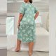 thumbnail image 4 of Vestido de Manga Larga Más Tamaño para las Mujeres Camiseta de Suspensión Vestido de Noche Suelto Ropa de Dormir Cómoda, 4 of 5