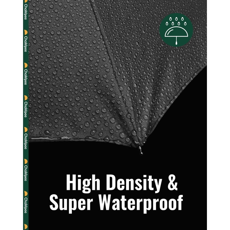 Chakipee Compact Travel Umbrella, 97cm Span, Black photo 6