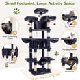 thumbnail image 4 of Torre Cat Tower Globlazer F80 Big Cat para gatos de interior, 2,03 m, 4 of 7