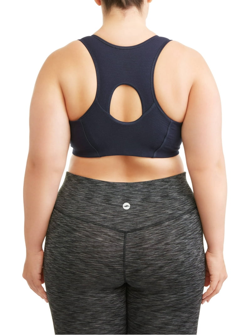 mssb♡ Athletic Works Women's Plus Size Zip Front Sports Bra
